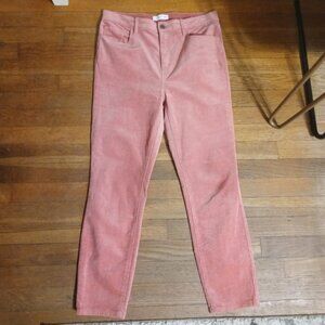 LOFT petite skinny corduroy jeans in rose pink (10/30)